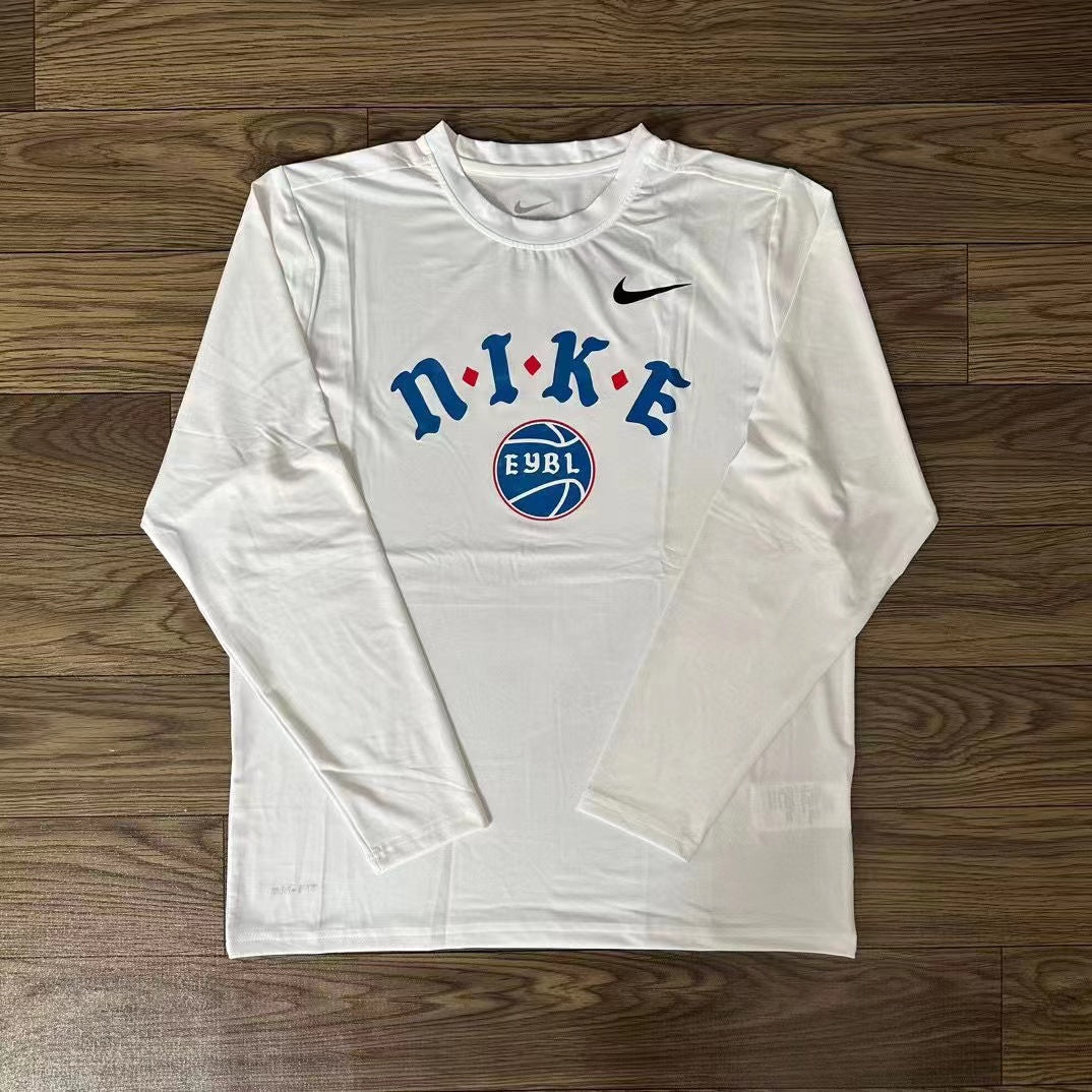 EYBL White Compression Long Sleeve â Hoop Elites
