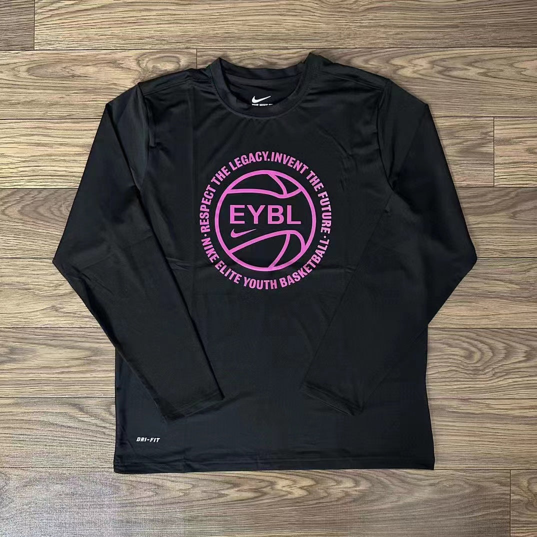 EYBL Black Pink Compression Long Sleeve