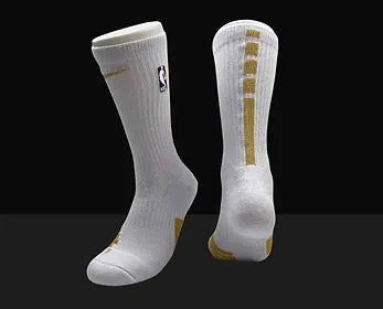 NBA Elite Crew Socks - White/Yellow