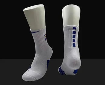 ELITE Grip Crew Socks - White