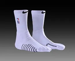 ELITE PRO Grip Crew Socks - White