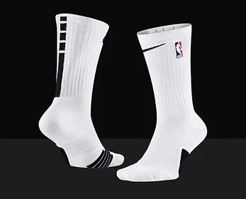 ELITE Crew Socks - White/Black