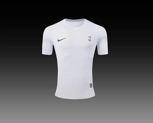 NBA Elite Pro White Compression T-Shirt