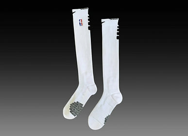 ELITE Knee High Crew Socks - White/Black