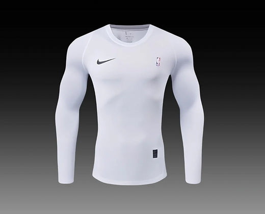 ELITE Pro White Compression Long Sleeve