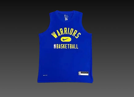 Golden State Warriors Blue Warm-Up Tank Top