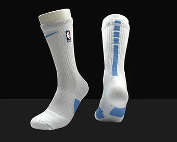 NBA Elite Crew Socks - White/Blue