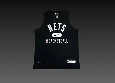 Brooklyn Nets Black Warm-Up Tank Top