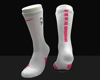 ELITE Crew Socks - White/Pink