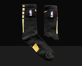 NBA Elite Mid-Length Socks - Black/White