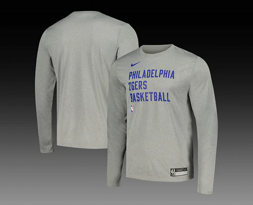 Philadelphia 76ers On-Court Practice Performance Long Sleeve T-Shirt