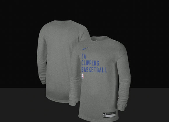 Los Angeles Clippers On-Court Practice Performance Long Sleeve T-Shirt