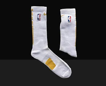 ELITE Crew Socks - White/Yellow