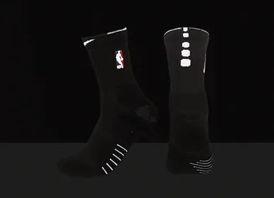 ELITE Mid-Length Socks - Black/White