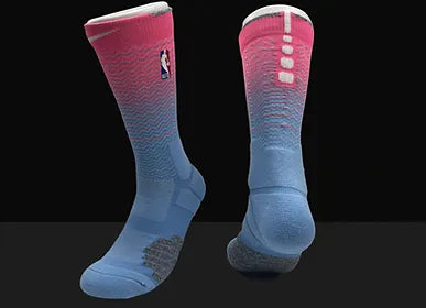 NBA Elite Mid-Length Socks - Black/White