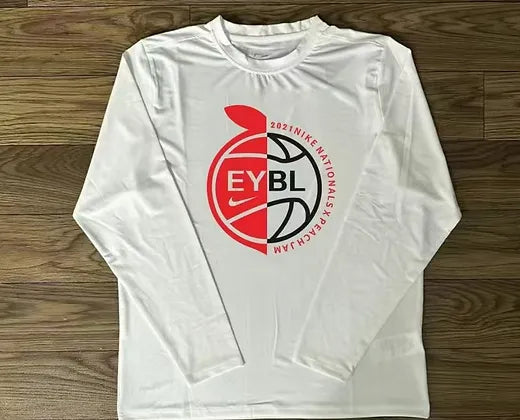 EYBL Peach Jam White Compression Long Sleeve