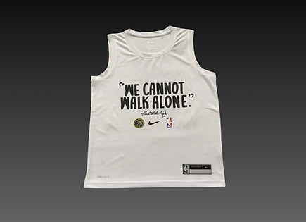 MLK White Warm-Up Tank Top