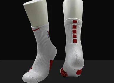 ELITE Grip Crew Socks - White