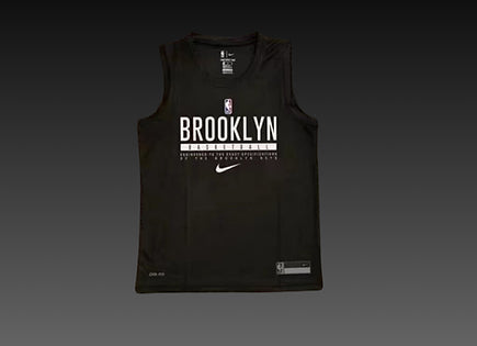 Brooklyn Nets Black Warm-Up Tank Top