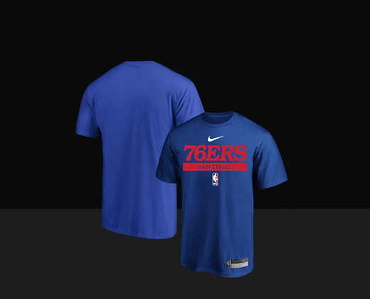 Philadelphia 76ers On-Court Practice Performance Short Sleeve T-Shirt