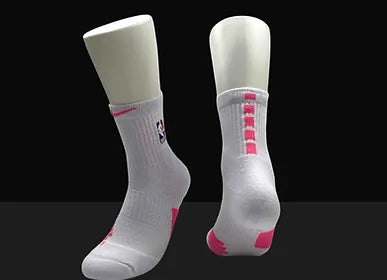 ELITE Grip Crew Socks - White