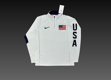 Team USA Quarter-Zip Jacket White