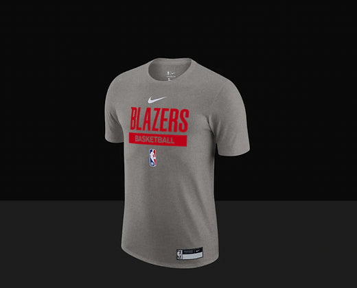 Portland Trailblazers On-Court Practice Performance Short Sleeve T-Shirt