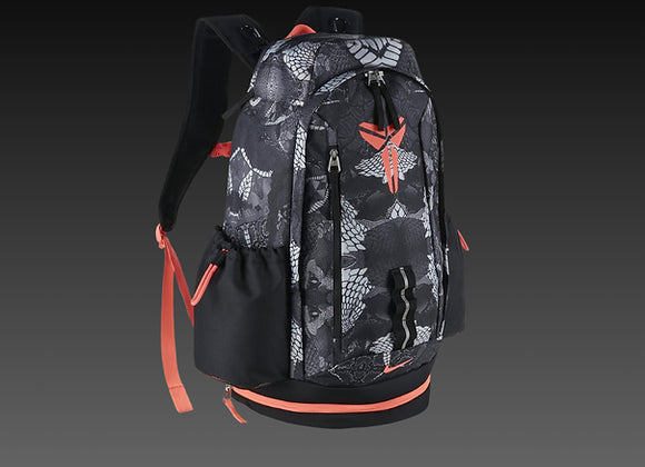 Elite Mamba Kobe Backpack Black Red Snakeskin