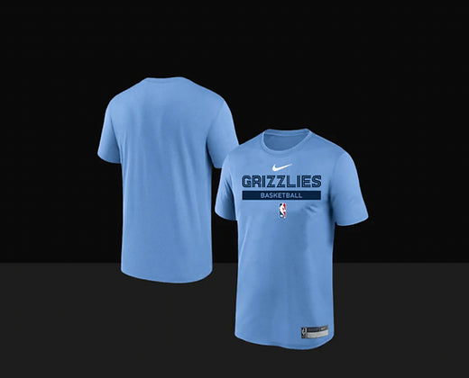 Memphis Grizzlies On-Court Practice Performance Short Sleeve T-Shirt