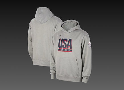 Team USA Pullover Hoodie Grey