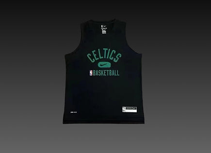 Boston Celtics Black Warm-Up Tank Top