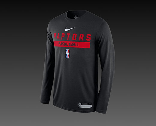 Toronto Raptors On-Court Practice Performance Long Sleeve T-Shirt