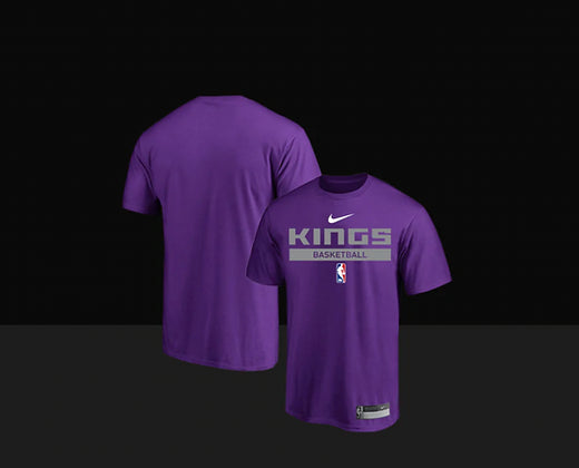 Sacramento Kings On-Court Practice Performance Short Sleeve T-Shirt