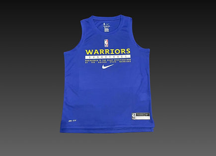 Golden State Warriors Blue Warm-Up Tank Top