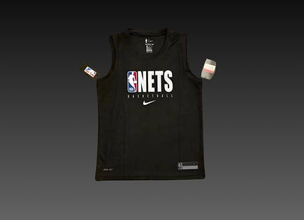 Brooklyn Nets Black Warm-Up Tank Top