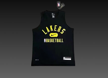 Los Angeles Lakers Black Warm-Up Tank Top