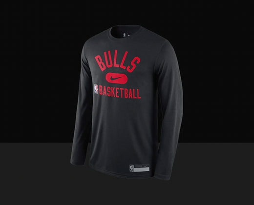 Chicago Bulls On-Court Practice Performance Long Sleeve T-Shirt