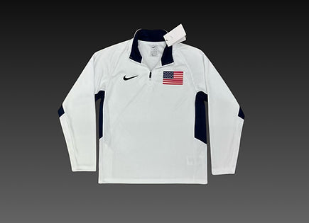 Team USA Quarter-Zip Jacket White