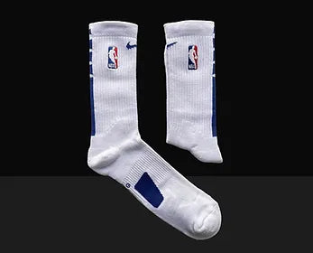 ELITE Crew Socks - White/Navy